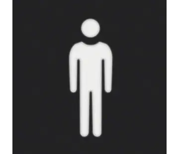 Berker folie vierkant met symbool man (19058001)