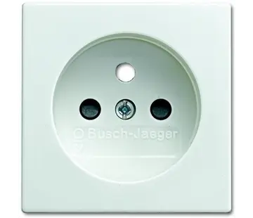 Busch-Jaeger centraalplaat voor wandcontactdoos met penaarde Balance SI wit glans (2399 UCB-914-500)