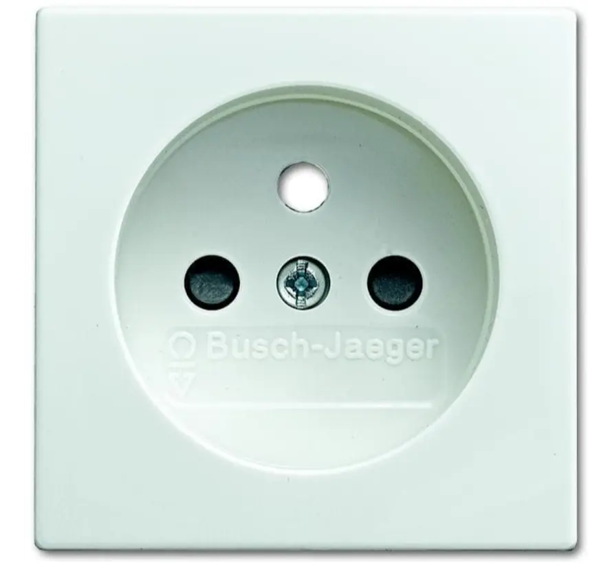 centraalplaat voor wandcontactdoos met penaarde Balance SI wit glans (2399 UCB-914-500)