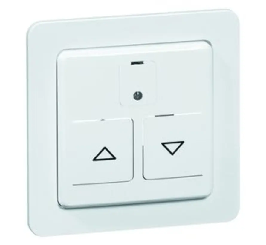 tweedelige drukker jaloezie tbv rolluikschakelaar 405 R O.A. Standard creme glans (80.410 R W)