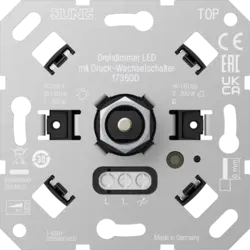 JUNG LED-draaidimmer met druk-wisselschakelaar 3-200 Watt (1735 DD)