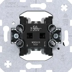 Hager Berker pulsdrukker maakcontact 10A met spreidklemmen (WDE5031)