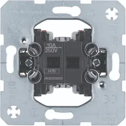 Hager Berker serie pulsdrukker 2x maakcontact 2x ingang 10A met spreidklemmen (WDE503503)