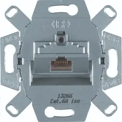 Hager Berker RJ45 data wandcontactdoos CAT6A 1-voudig (WDF41076)