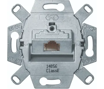 Hager Berker RJ45 data wandcontactdoos CAT6E 1-voudig (WDF410766)
