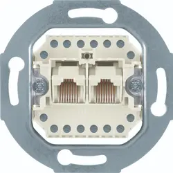 Hager Berker RJ45 data wandcontactdoos CAT3 2-voudig 8-aderig (WDF41083)
