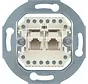 RJ45 data wandcontactdoos CAT3 2-voudig 8-aderig (WDF41083)