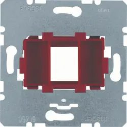 Hager Berker draagring modulair jack 1-voudig rood 15,5 x 19,5mm (WDF4611R)