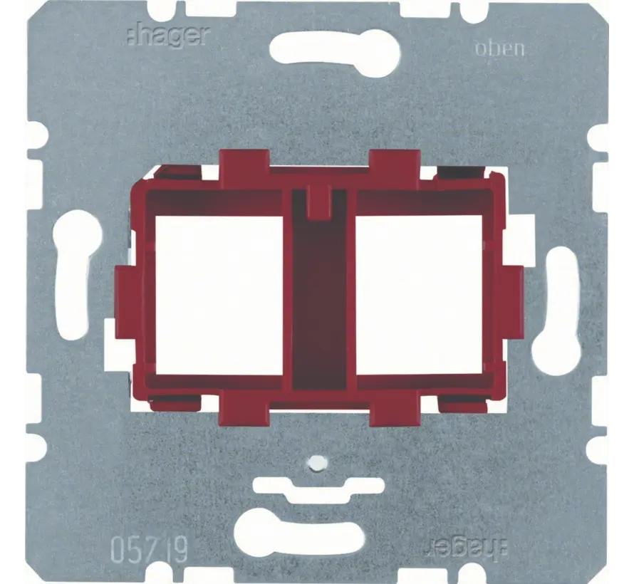 draagring rood modulair jack 2-voudig (WDF4711R)