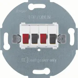 Hager Berker stereo luidsprekeraansluiting wit mat (WDF4800PW2)