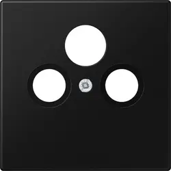 JUNG centraalplaat coax/sat LS990 grafietzwart mat (LS 990 SAT SWM)