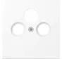centraalplaat coax/sat LS990 sneeuwwit mat (LS 990 SAT WWM)