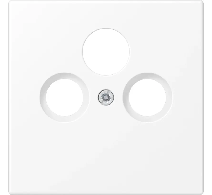 centraalplaat coax/sat LS990 sneeuwwit mat (LS 990 SAT WWM)