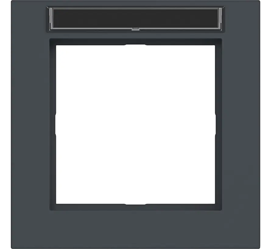 afdekraam 1-voudig met tekstveld A1 antraciet mat (WAD6101AT)