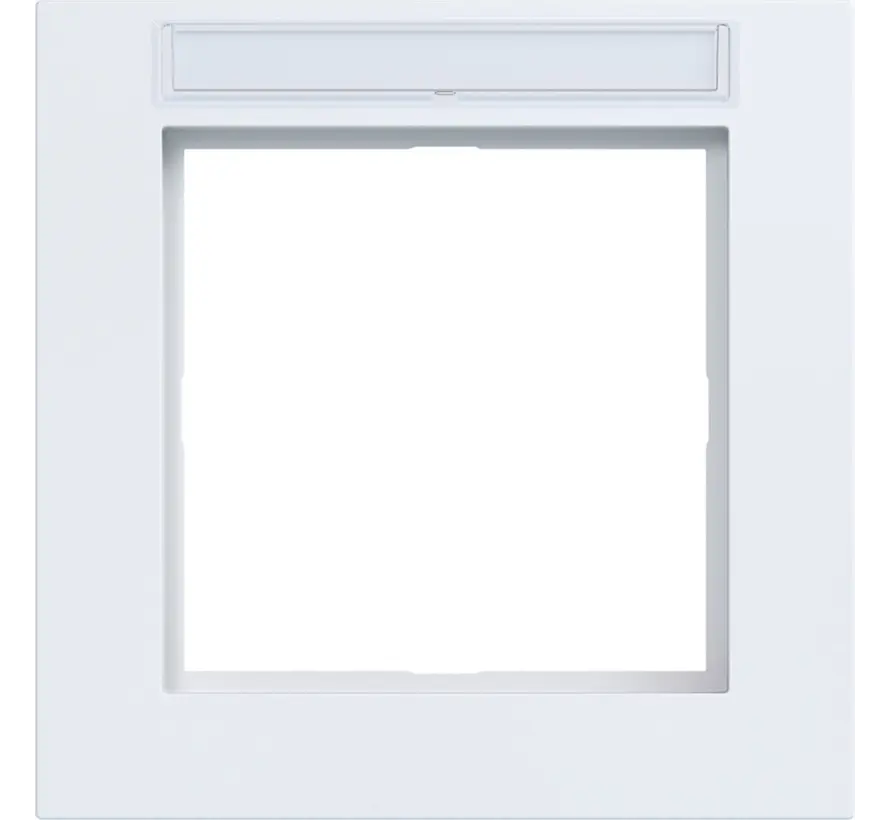 afdekraam 1-voudig met tekstveld A1 lichtwit mat (WAD6101WM)