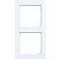 afdekraam 2-voudig A1 lichtwit mat (WAD6200WM)