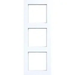 Hager Berker afdekraam 3-voudig A1 lichtwit glans (WAD6300WG)