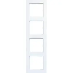 Hager Berker afdekraam 4-voudig A1 lichtwit mat (WAD6400WM)