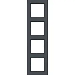 Hager Berker afdekraam 4-voudig A1 antraciet mat (WAD6400AT)