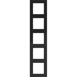 Hager Berker afdekraam 5-voudig A1 nachtzwart glans (WAD6500BG)