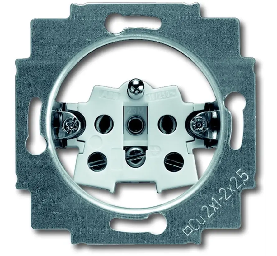 wandcontactdoos penaarde met schroefklemmen exclusief centraalplaat (23 M-504)