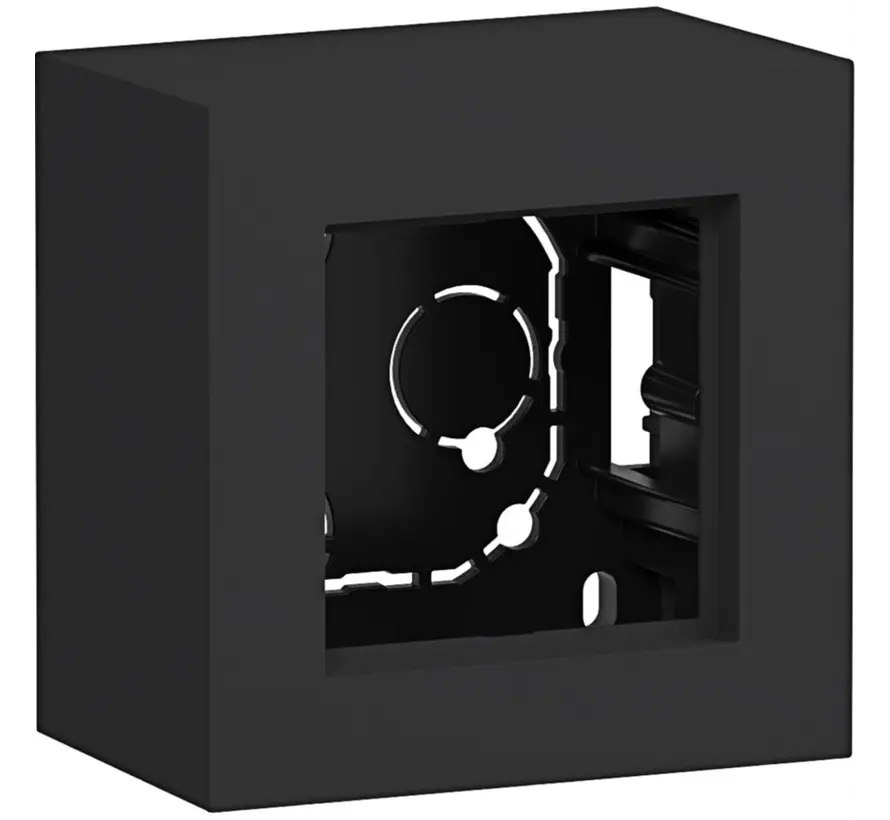 opbouwbak 1-voudig A8 nachtzwart mat (WAD8110BM)