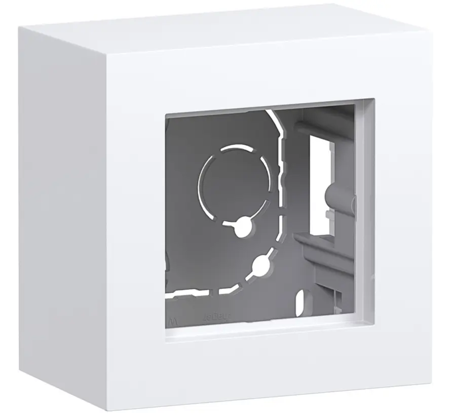 opbouwbak 1-voudig A8 lichtwit glans (WAD8110WG)