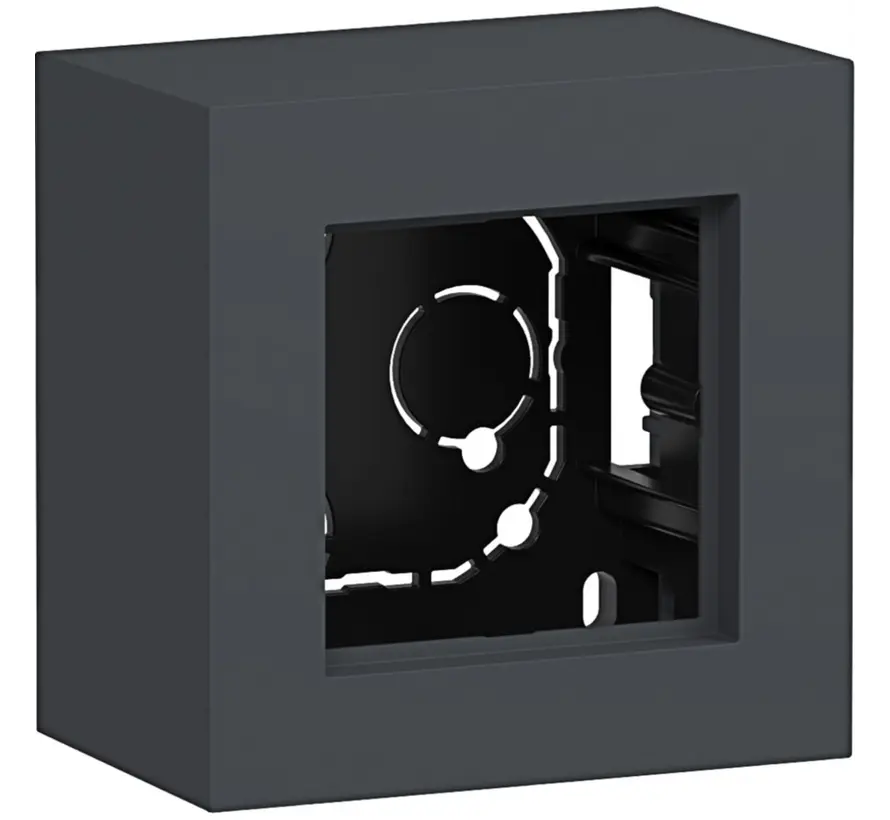 opbouwbak 1-voudig A8 antraciet mat (WAD8110AT)