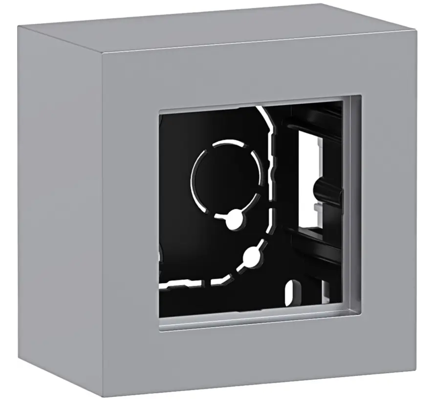 opbouwbak 1-voudig A8 titaan mat (WAD8110TA)