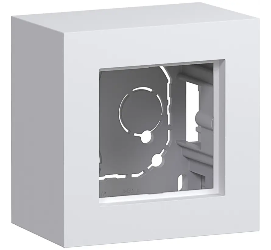 opbouwbak 1-voudig A8 lichtwit mat (WAD8110WM)