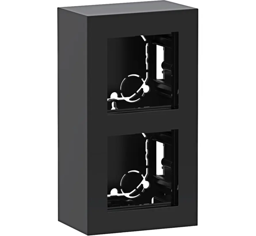 opbouwbak 2-voudig A8 nachtzwart glans (WAD8210BG)