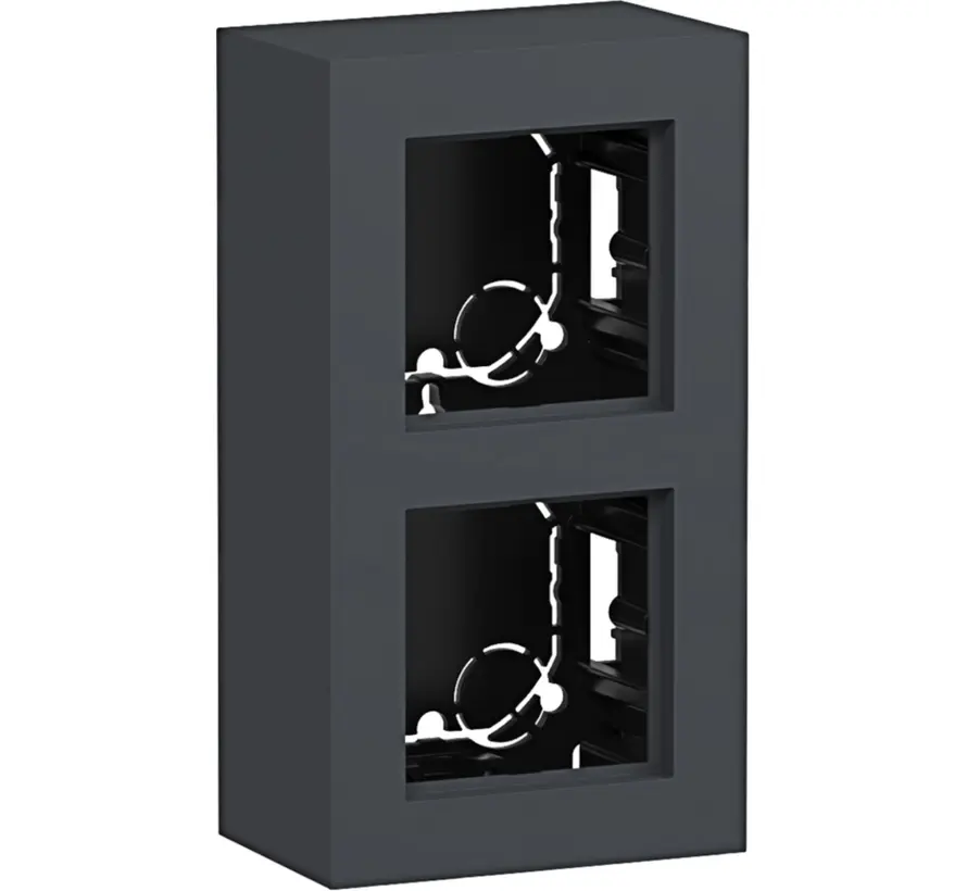 opbouwbak 2-voudig A8 antraciet mat (WAD8210AT)