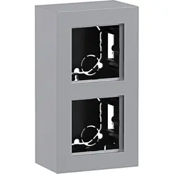 Hager Berker opbouwbak 2-voudig A8 titaan mat (WAD8210TA)