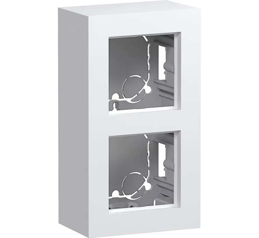 opbouwbak 2-voudig A8 lichtwit mat (WAD8210WM)