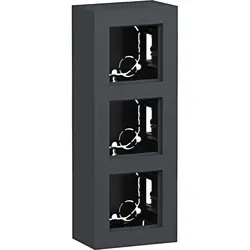 Hager Berker opbouwbak 3-voudig A8 antraciet mat (WAD8310AT)