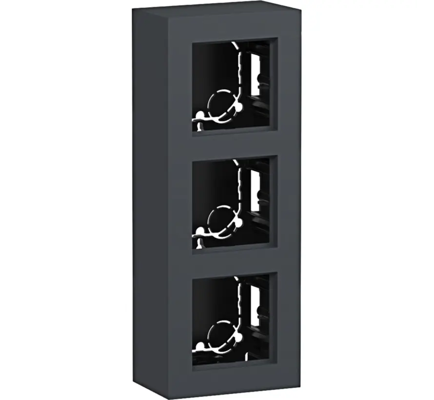 opbouwbak 3-voudig A8 antraciet mat (WAD8310AT)