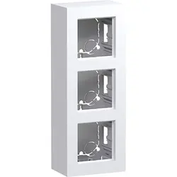 Hager Berker opbouwbak 3-voudig A8 lichtwit mat (WAD8310WM)