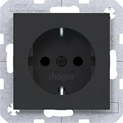 Hager Berker schuko-wcd sp stk. zw.mt.