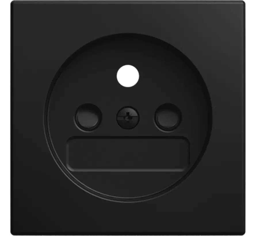 centraalplaat voor wandcontactdoos met penaarde Balance SI zwart mat (2399 UCB-915-500)