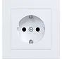 wandcontactdoos randaarde Safety Plus voor afzonderlijke montage A1 lichtwit mat (WAS1220WM)