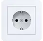 wandcontactdoos randaarde Safety Plus voor afzonderlijke montage C1 lichtwit glans (WAS1221WG)