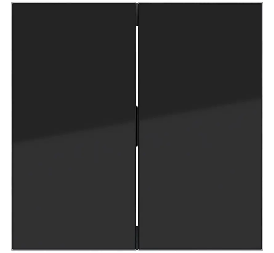 schakelwip 2-voudig A1/A8/C1/C8 nachtzwart glans (WAW2000BG)