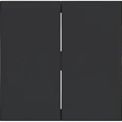 Hager Berker schakelwip 2-voudig A1/A8/C1/C8 nachtzwart mat (WAW2000BM)