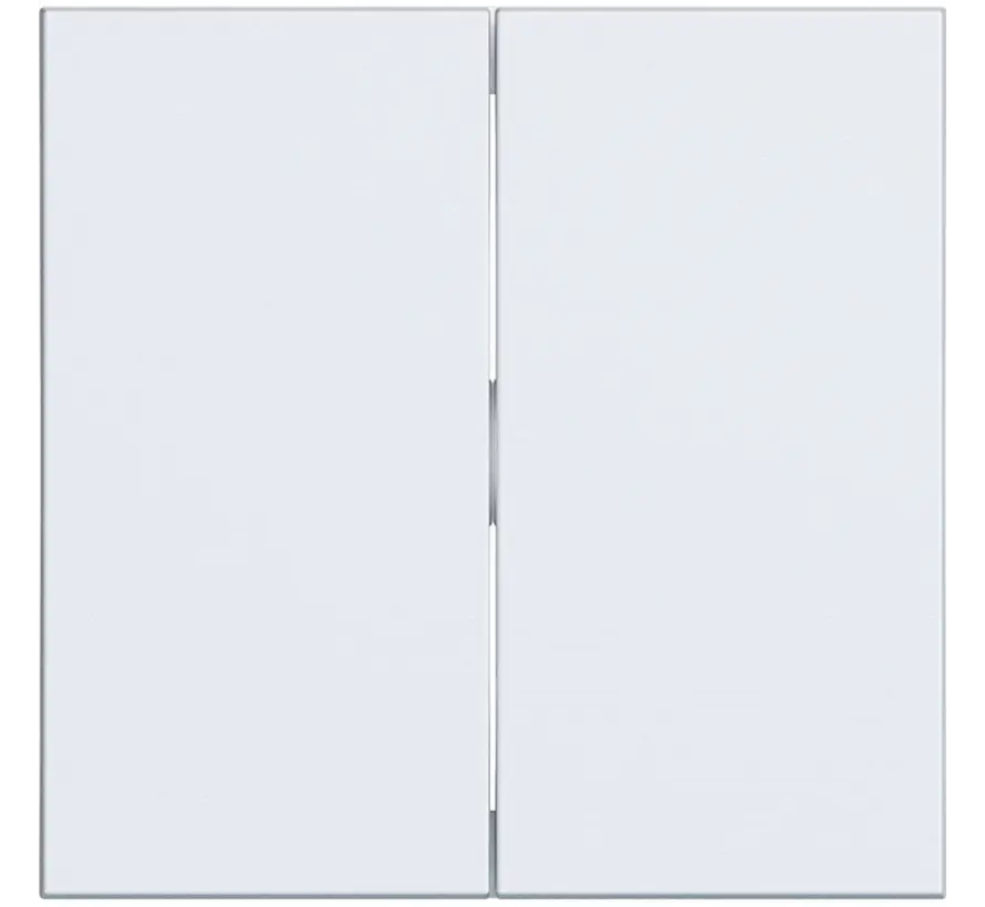 schakelwip 2-voudig A1/A8/C1/C8 lichtwit mat (WAW2000WM)