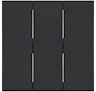 schakelwip 3-voudig A1/A8/C1/C8 nachtzwart mat (WAW3000BM)
