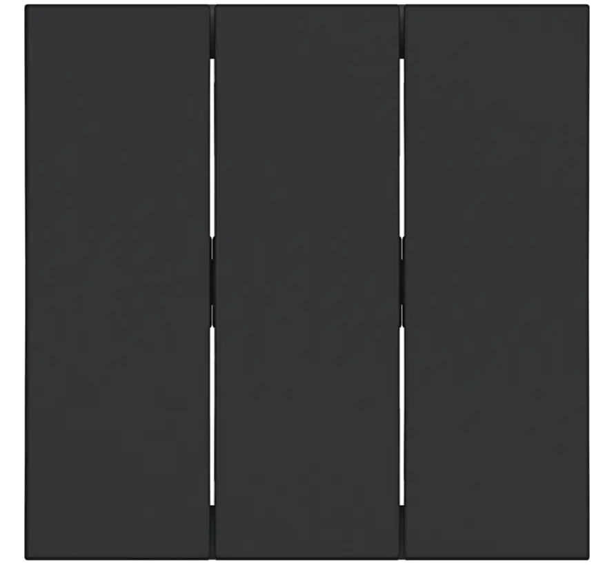 schakelwip 3-voudig A1/A8/C1/C8 nachtzwart mat (WAW3000BM)