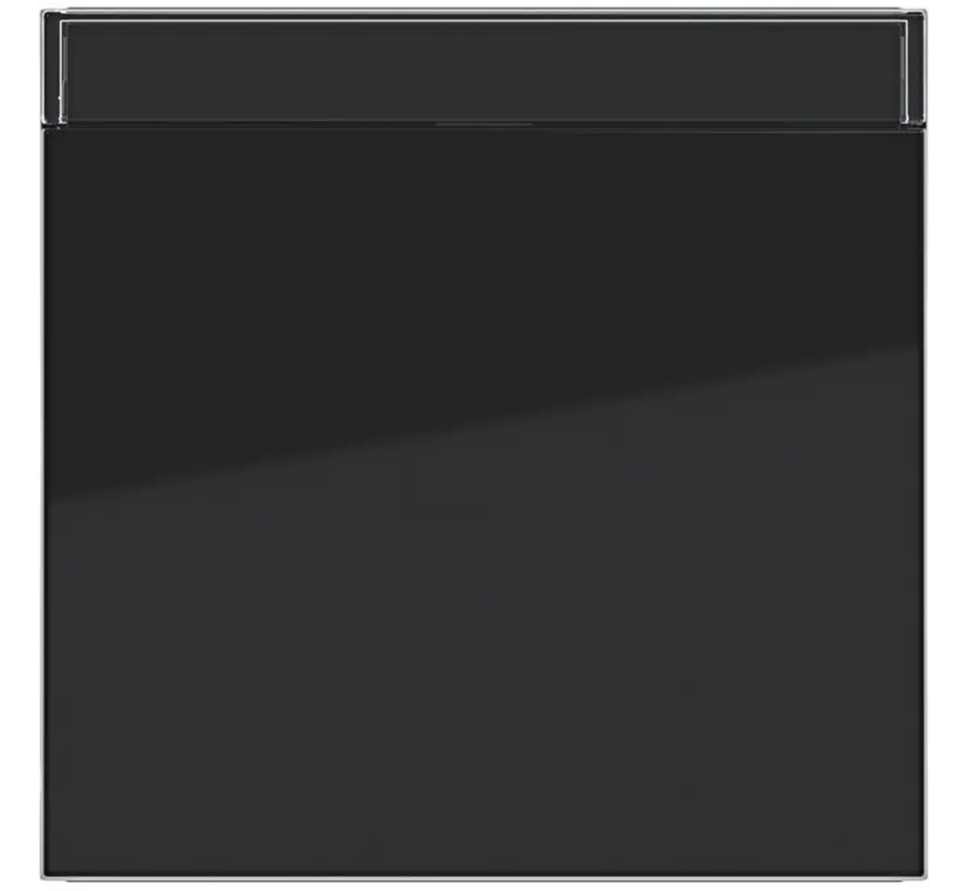 schakelwip tekstveld A1/A8/C1/C8 nachtzwart glans (WAW1100BG)