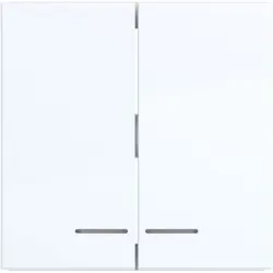 Hager Berker schakelwip 2-voudig controlevenster A1/A8/C1/C8 lichtwit glans (WAW2031WG)