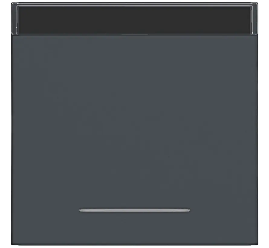 schakelwip met tekstveld en controlevenster A1/A8/C1/C8 antraciet mat (WAW1131AT)