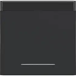 Hager Berker schakelwip met tekstveld en controlevenster A1/A8/C1/C8 nachtzwart mat (WAW1131BM)